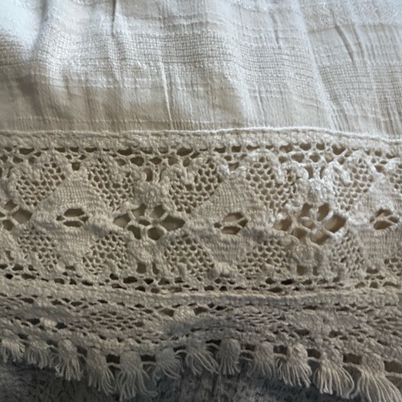 Cream-colored American Eagle off-the-shoulder dress sz XS NWT - Picture 5 of 6